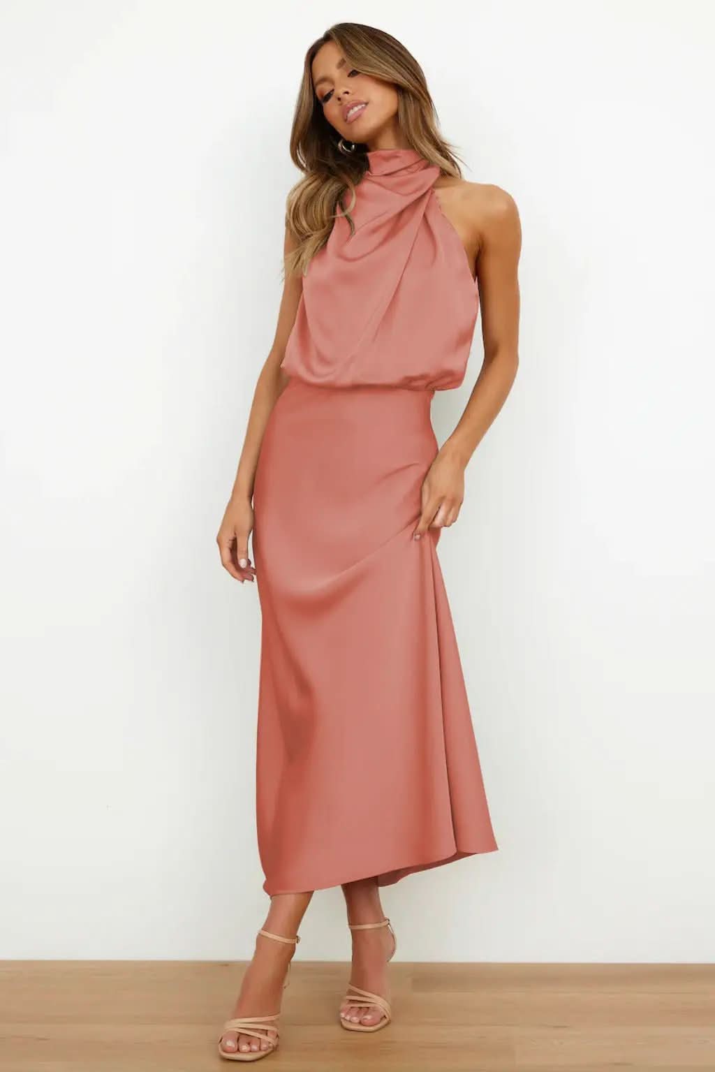 Carlina – Robe Longue Satinée MollyBoo
