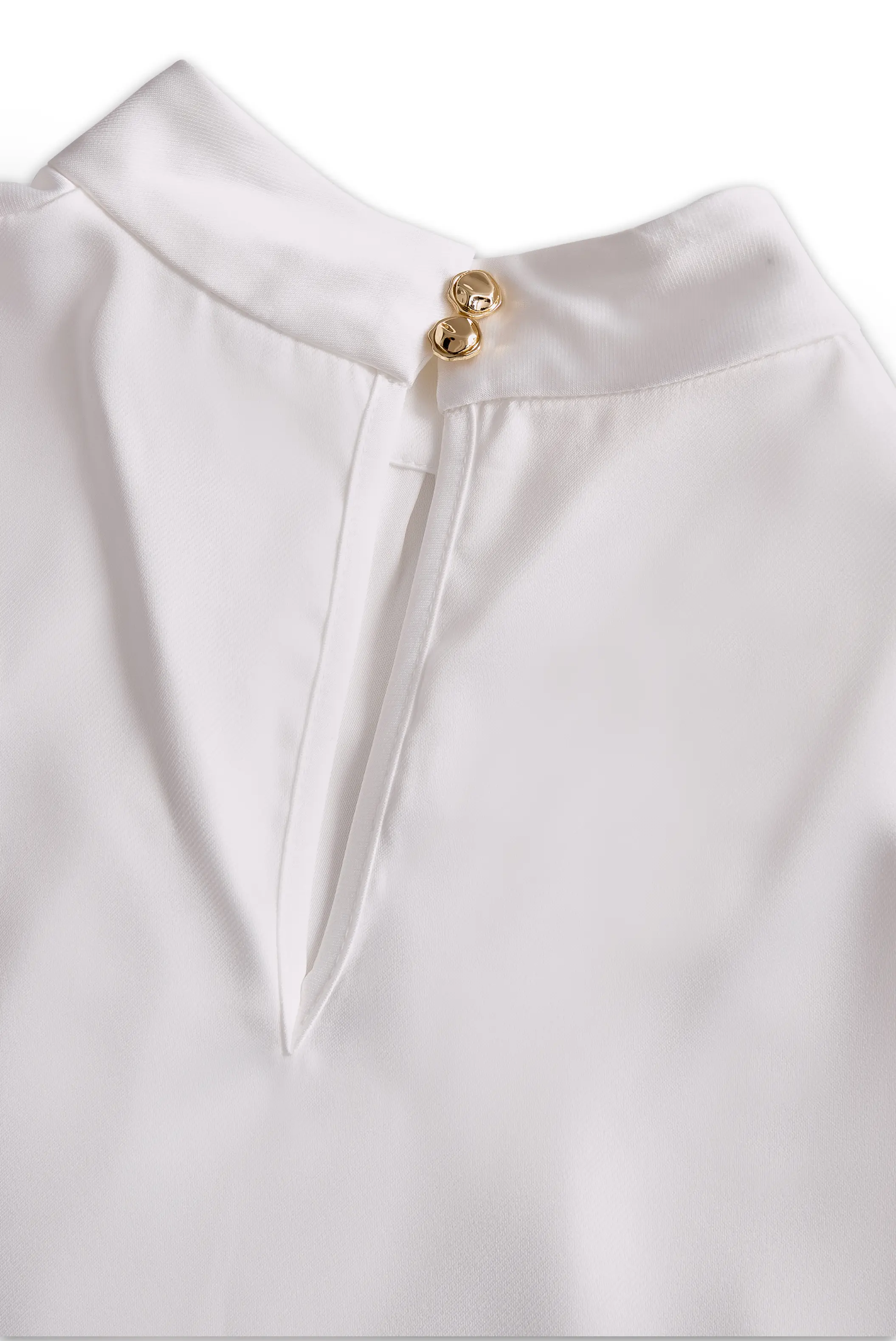 Sophisticated Pleated High-Neck Blouse MollyBoo