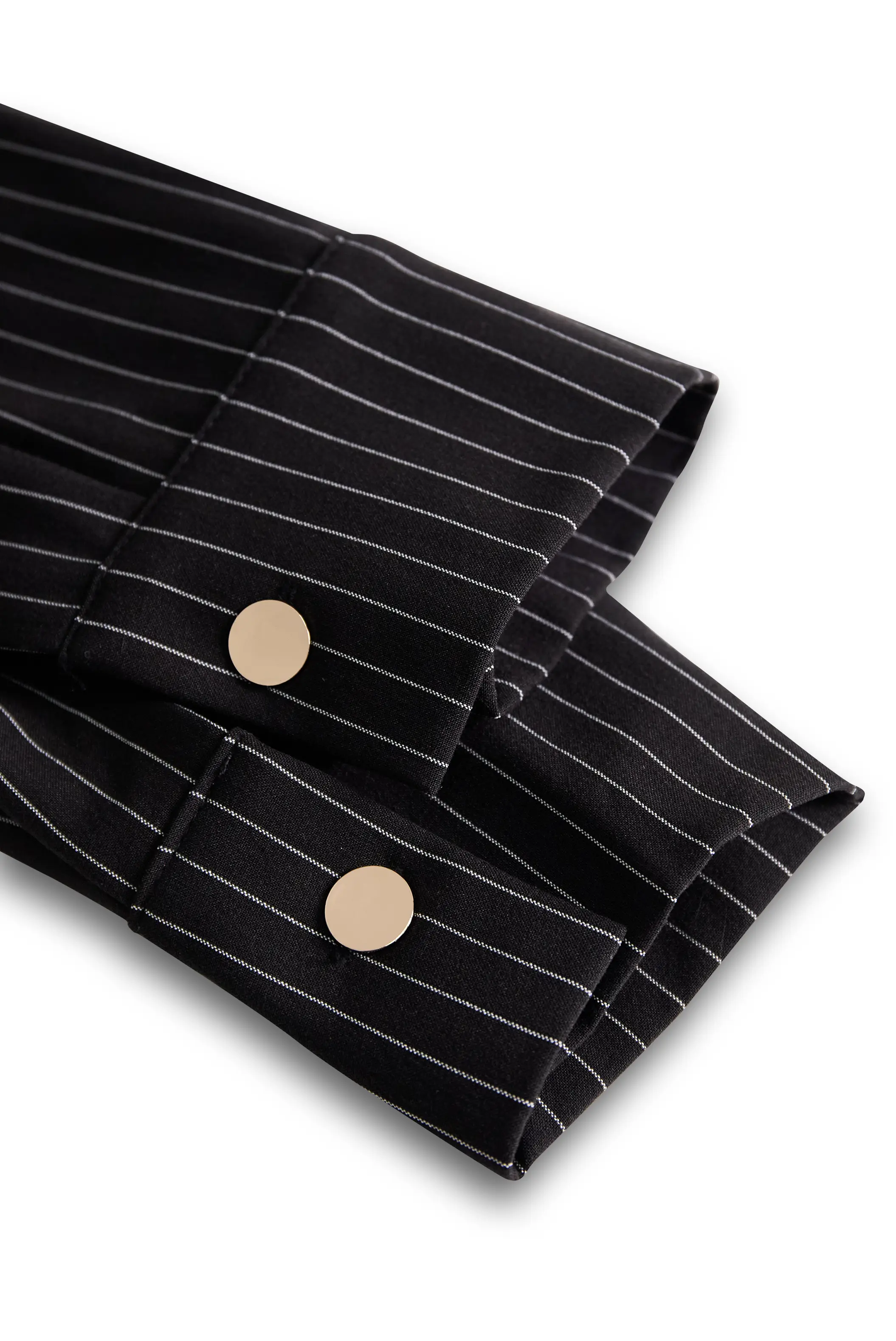 Classic Black Pinstripe Shirt Dress MollyBoo Temu