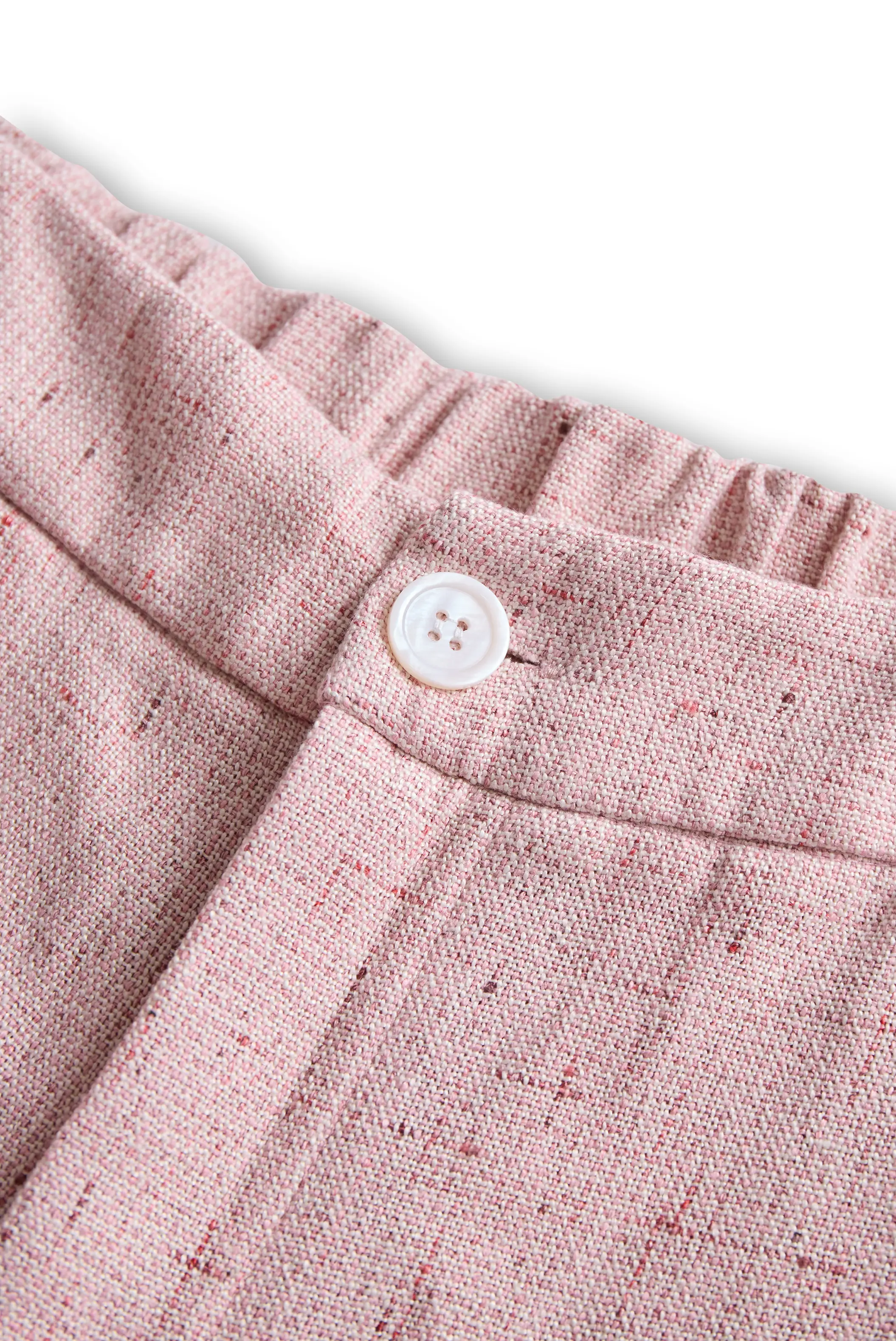Chic Soft Pink Tweed Suit with Feminine Tailoring and Pearl Accents MollyBoo