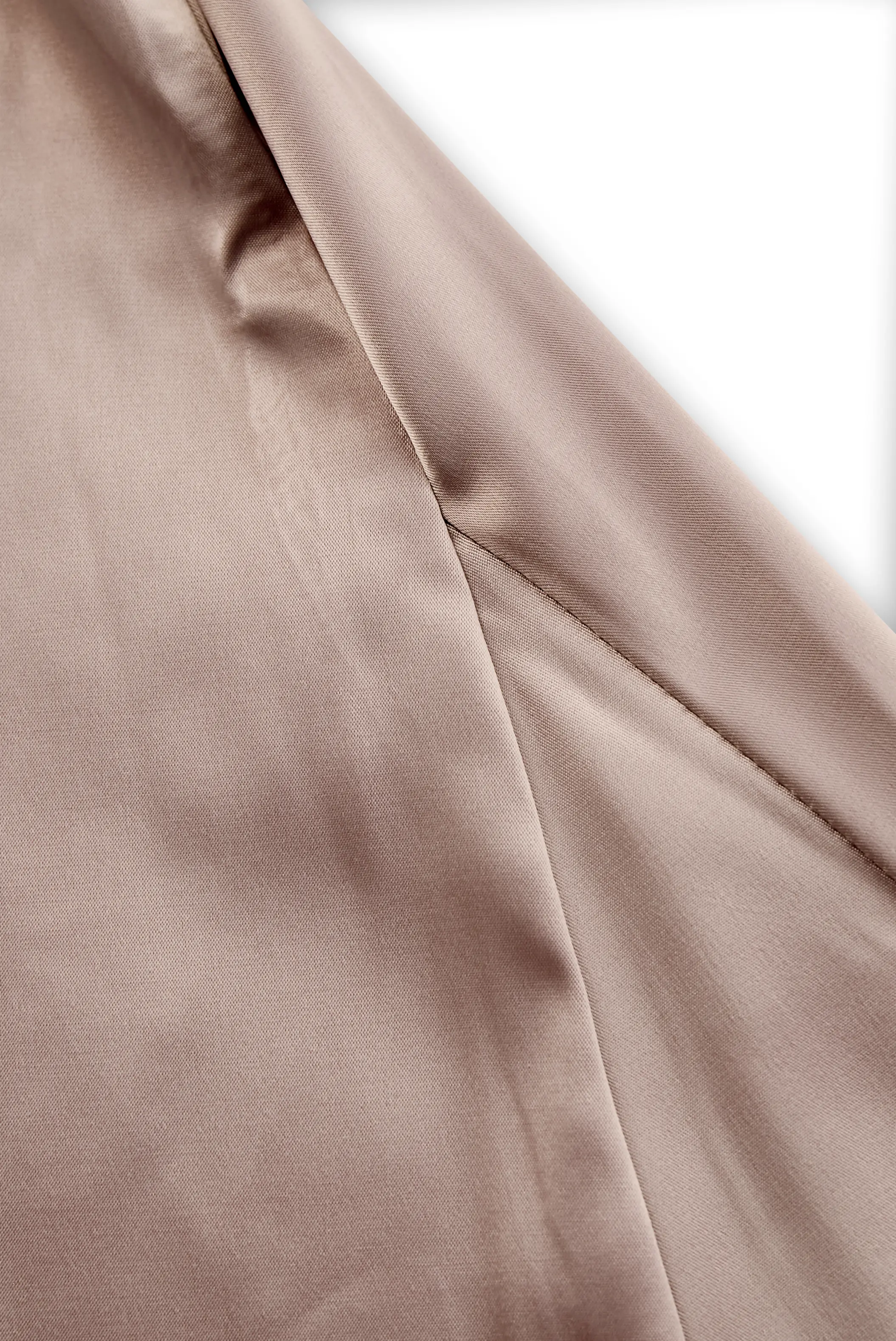 Champagne Satin One-Shoulder Gown MollyBoo