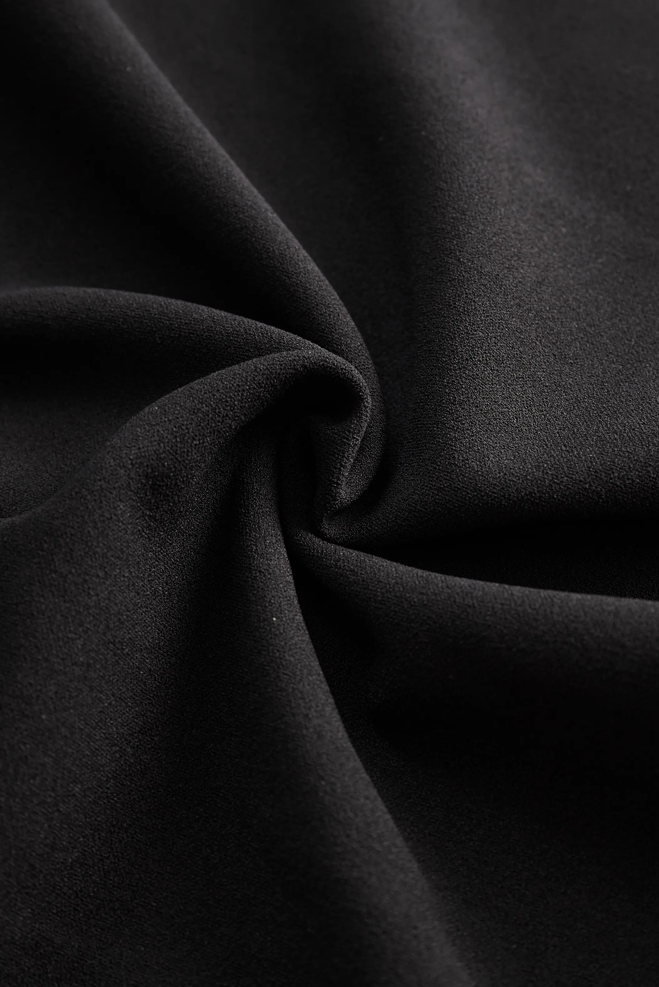 Refined Black Belted Sheath Dress with Mandarin Collar MollyBoo