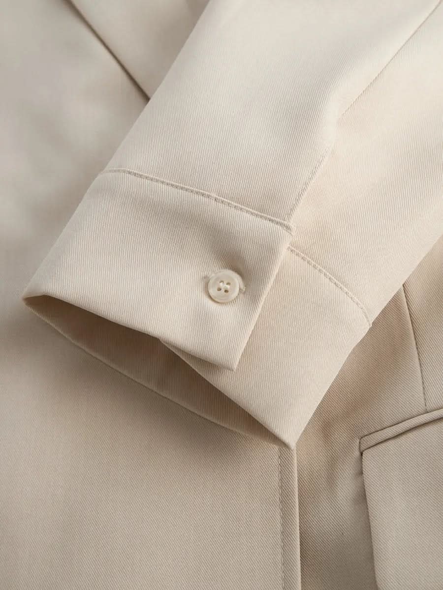 Tailored Blazer-Inspired Mini Dress With Belted Waist MollyBoo