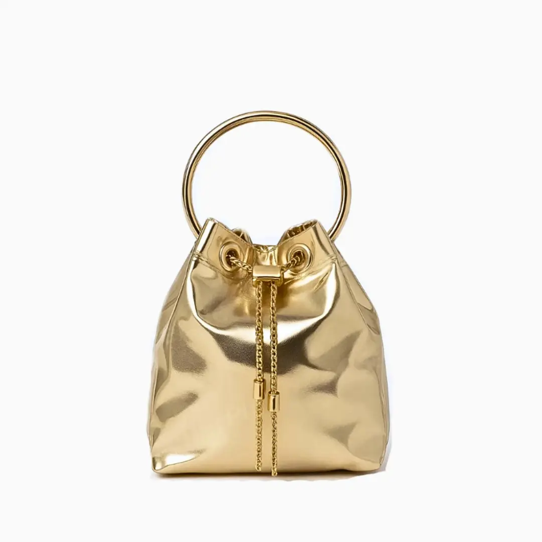 Delaney Metallic Handbag LUXBAG
