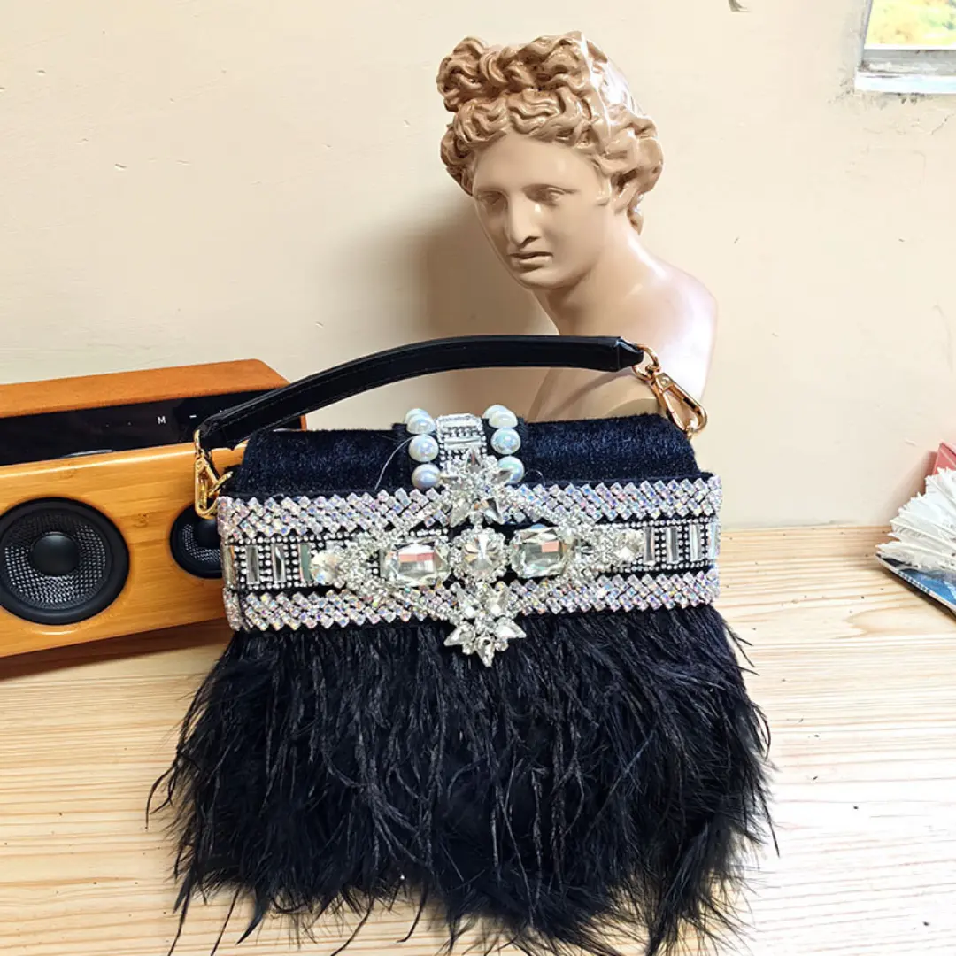 Velora Feather Handbag LUXBAG