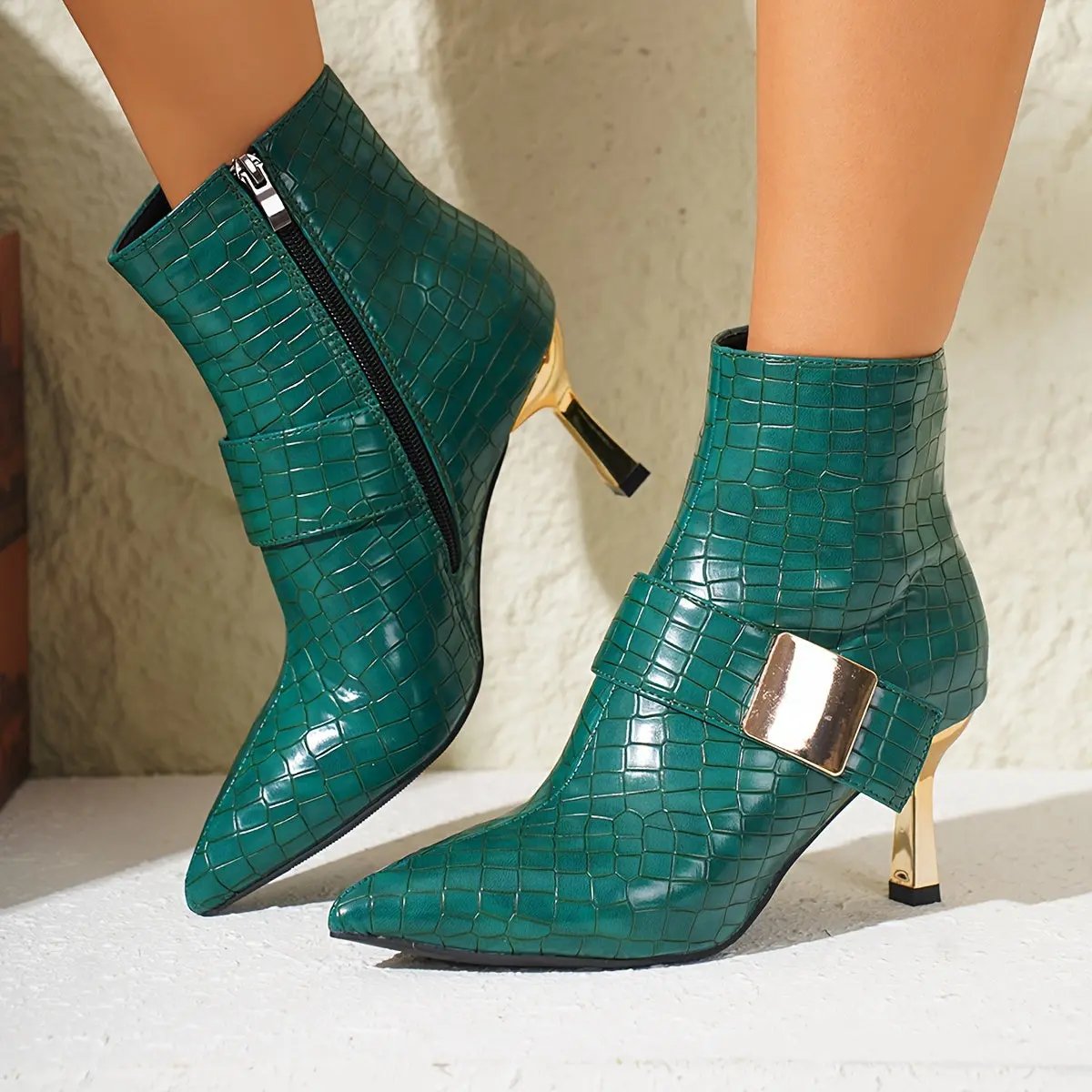 Elegant Ankle Boots with Stiletto Heels MollyBoo
