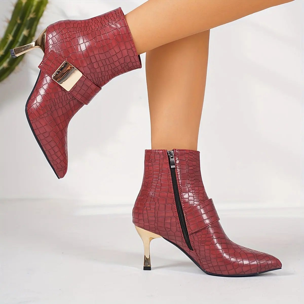 Elegant Ankle Boots with Stiletto Heels MollyBoo