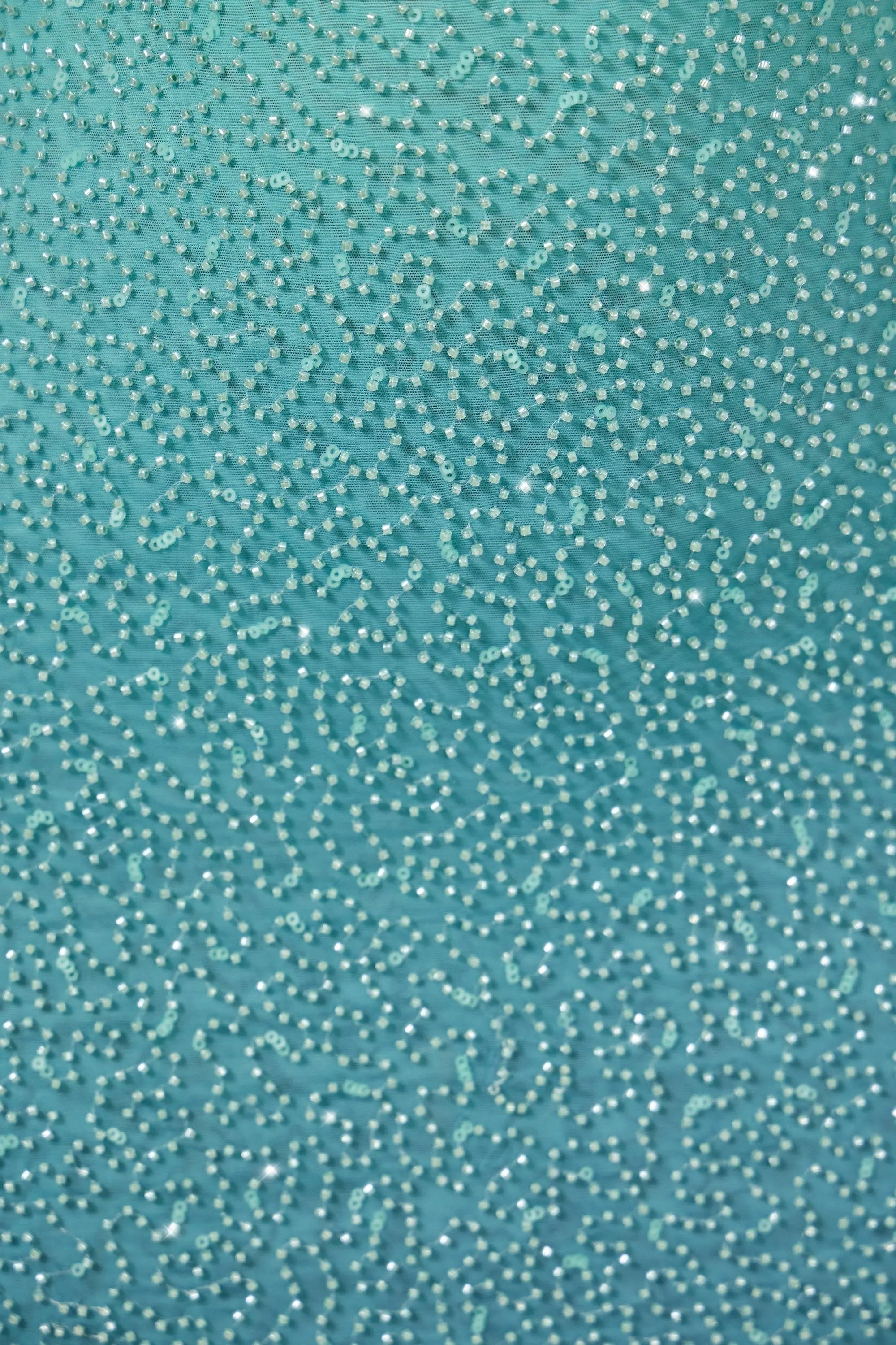 Embellished Maxi Dress in Blue Ombré MOLLYBOO