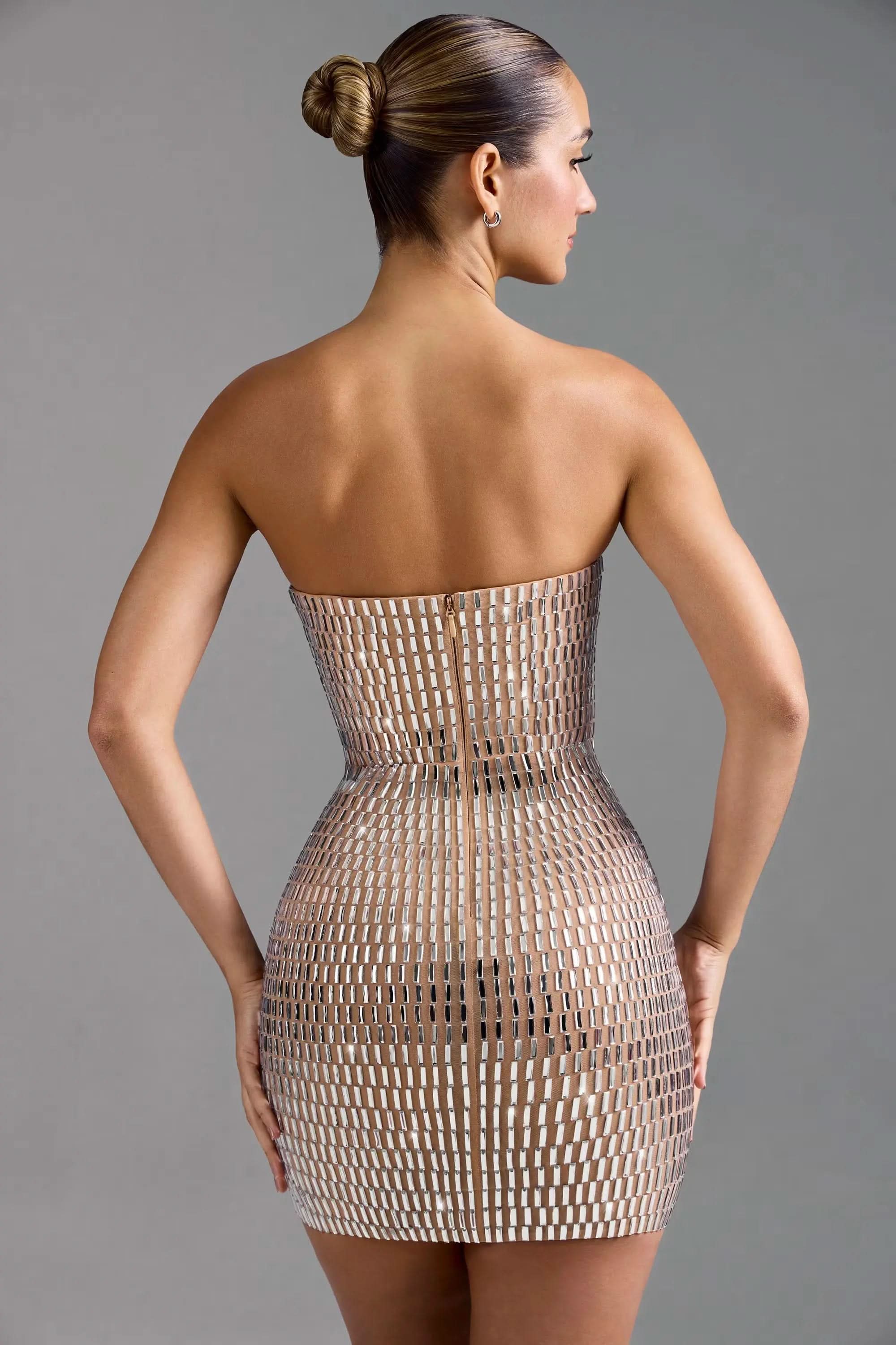 Aurora Juliette Sparkle Mini Dress MOLLYBOO