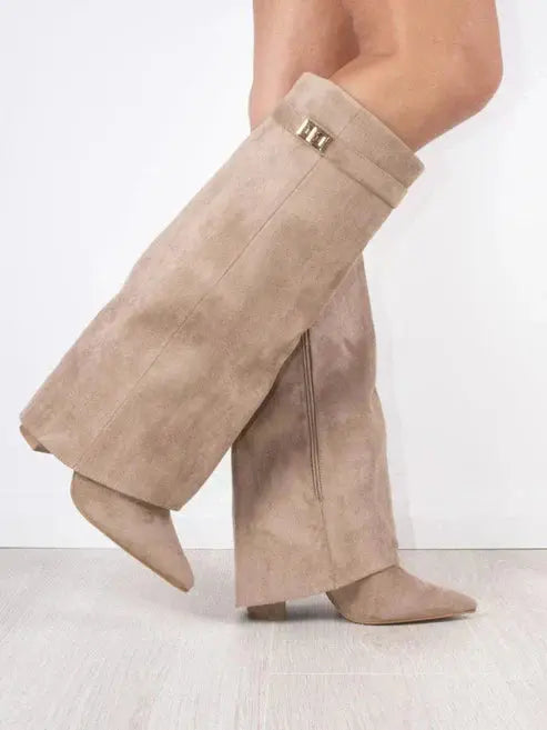 Flap Knee-High Boots MollyBoo