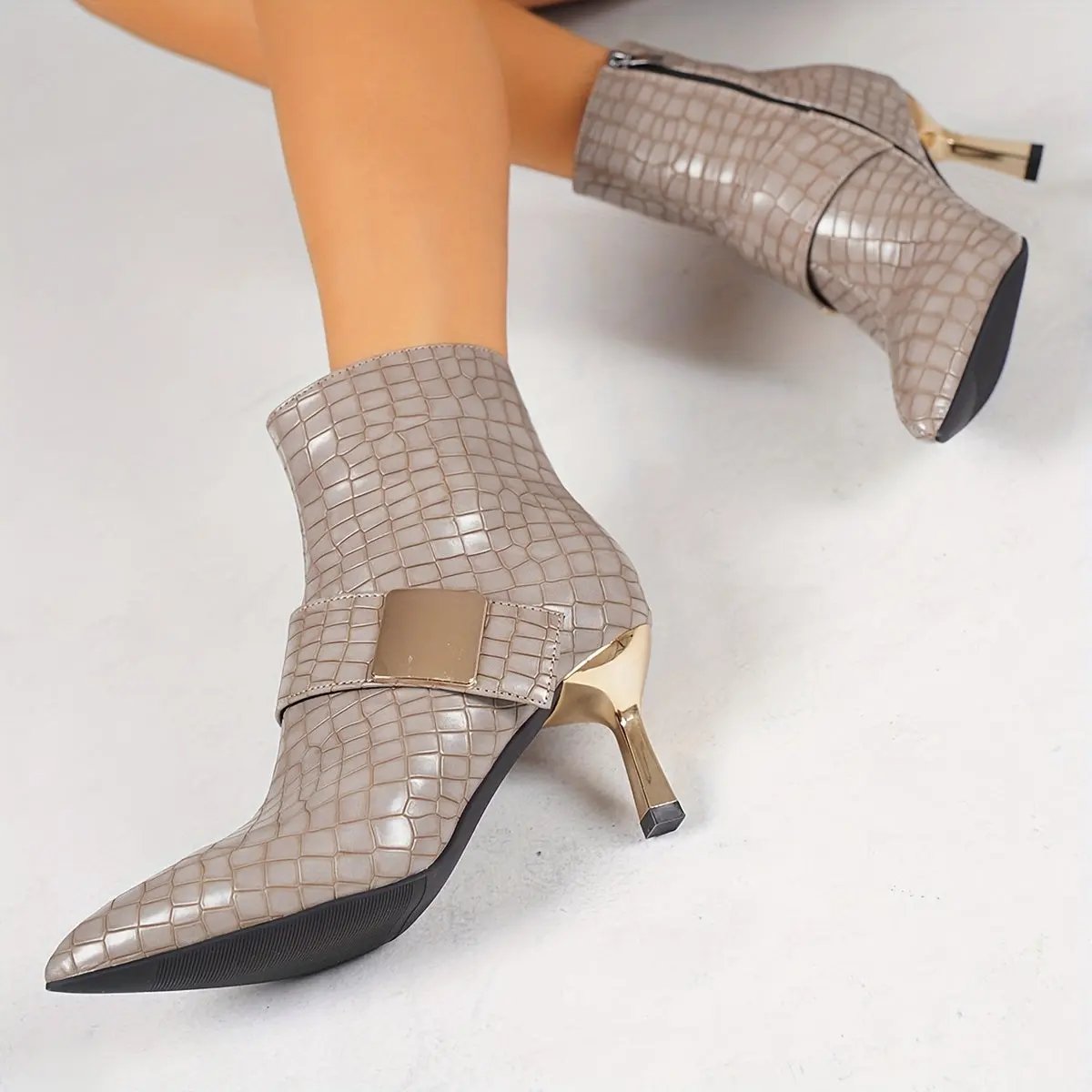 Elegant Ankle Boots with Stiletto Heels MollyBoo