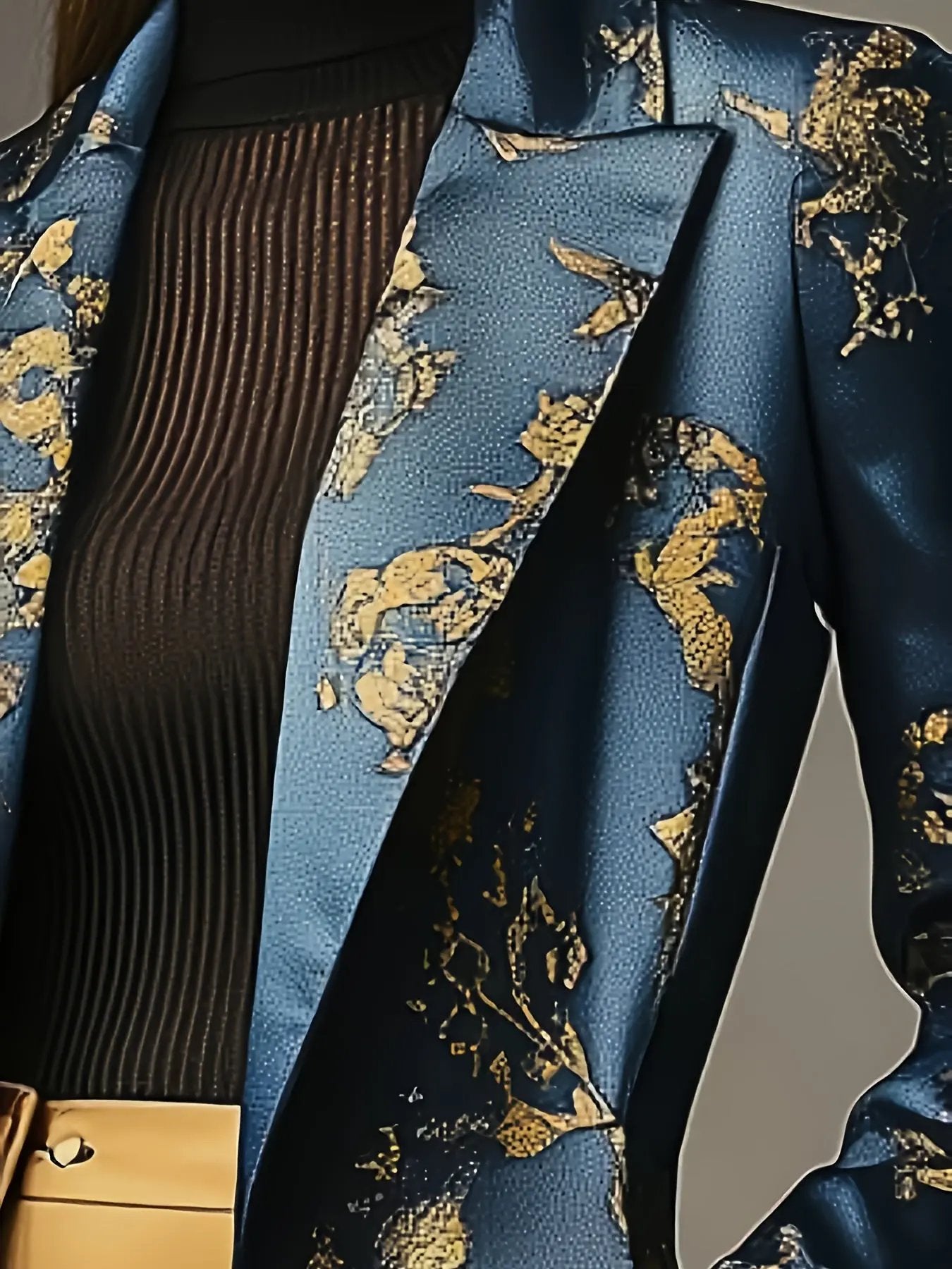 Elegant and Structured Floral Coat MollyBoo