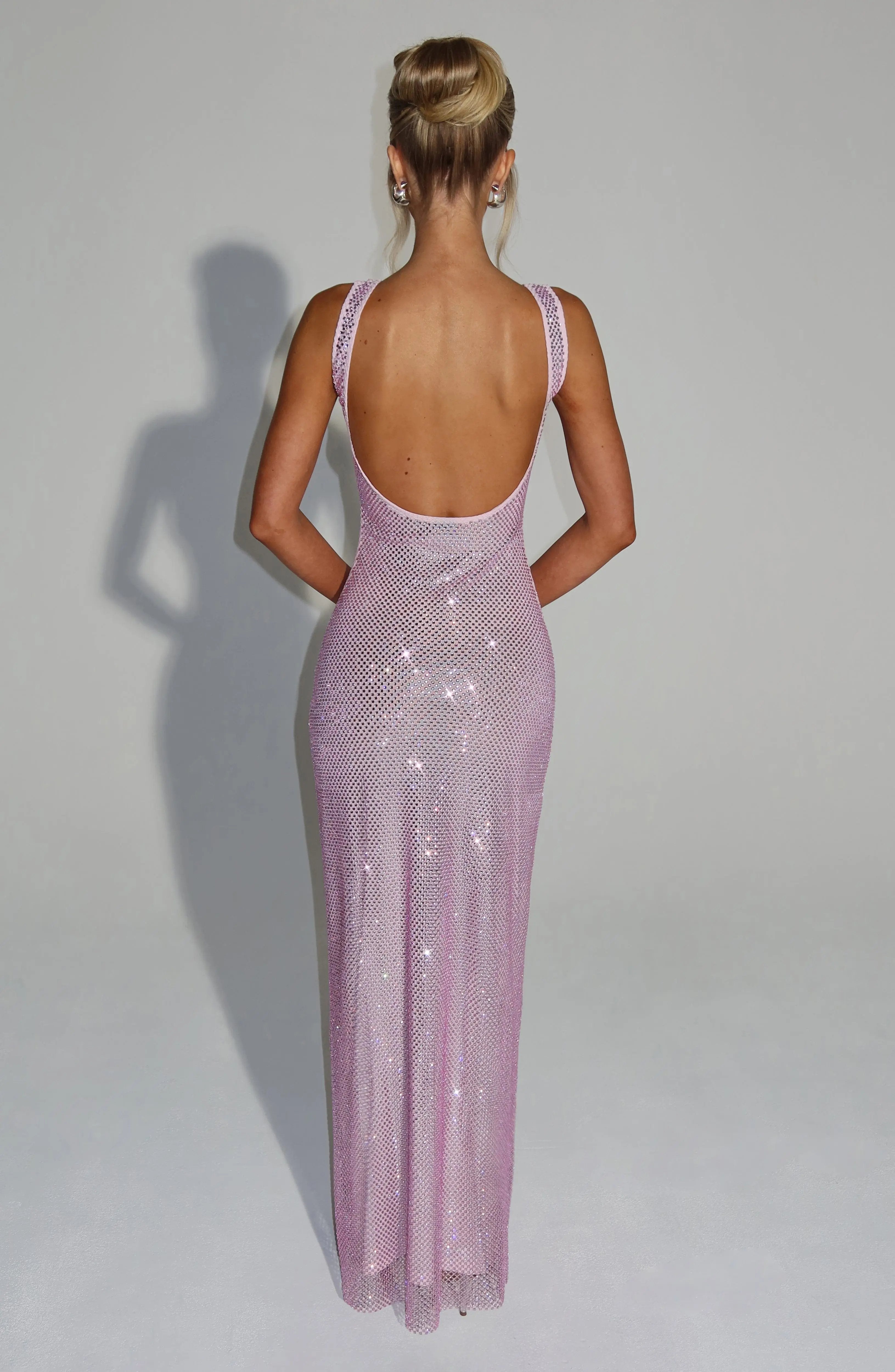 Petra Dress – Pink: Bold Sparkle, Sleek Silhouette MollyBoo