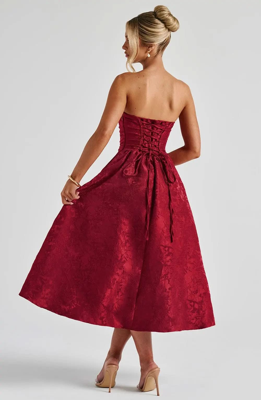 Mady Red Dress – Classic Elegance MollyBoo
