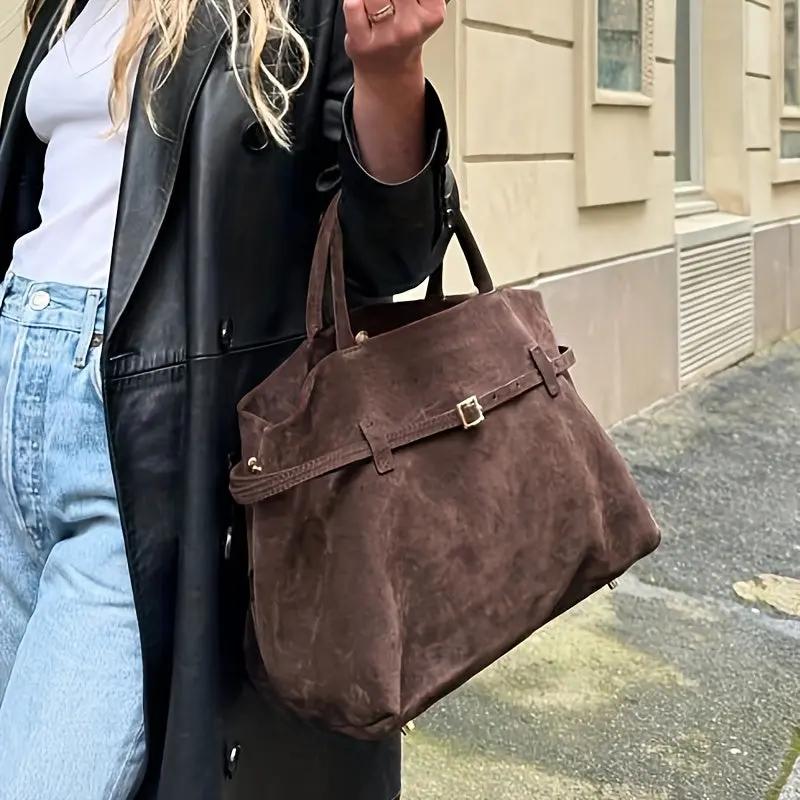 Elegant Suede Tote Bag MollyBoo