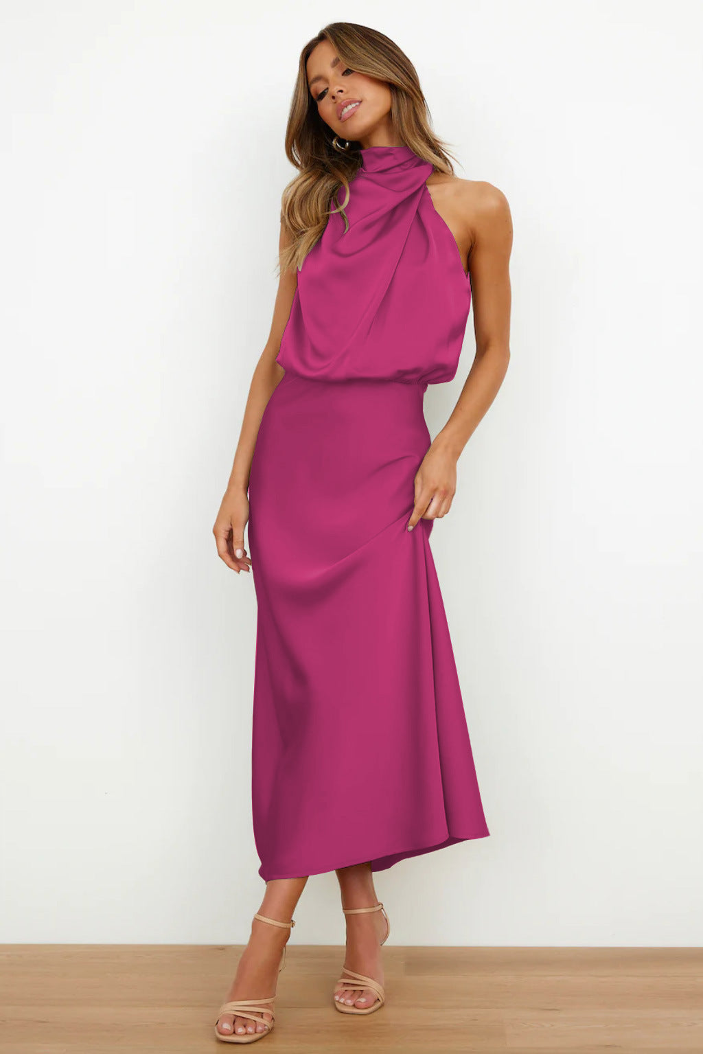 Carlina – Robe Longue Satinée