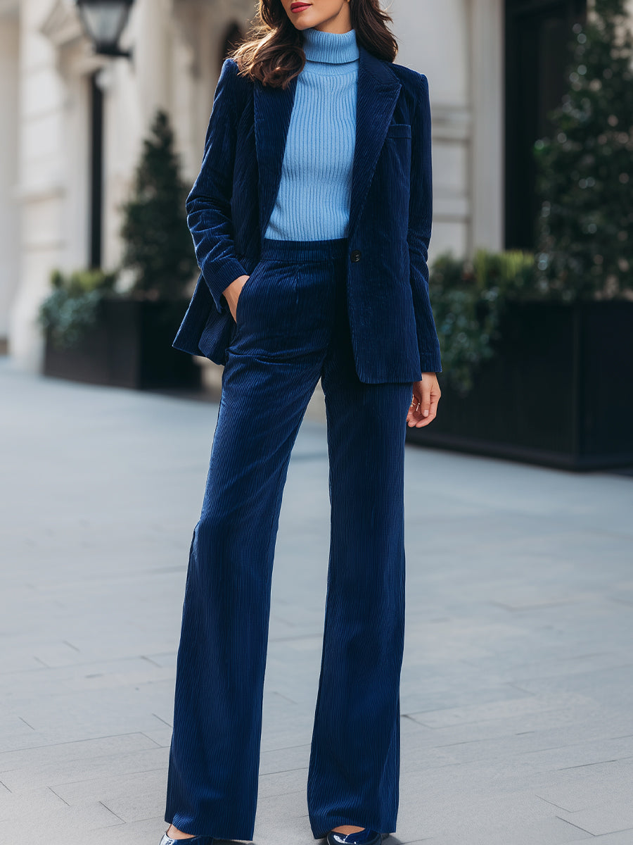 Timeless Corduroy Blazer & Pants Set MollyBoo