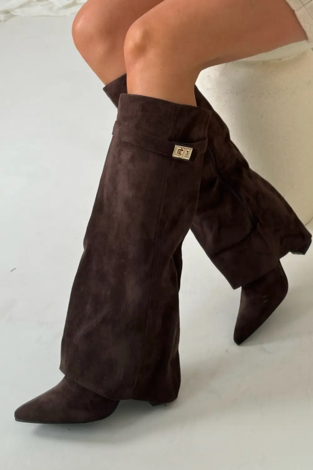 Flap Knee-High Boots MollyBoo