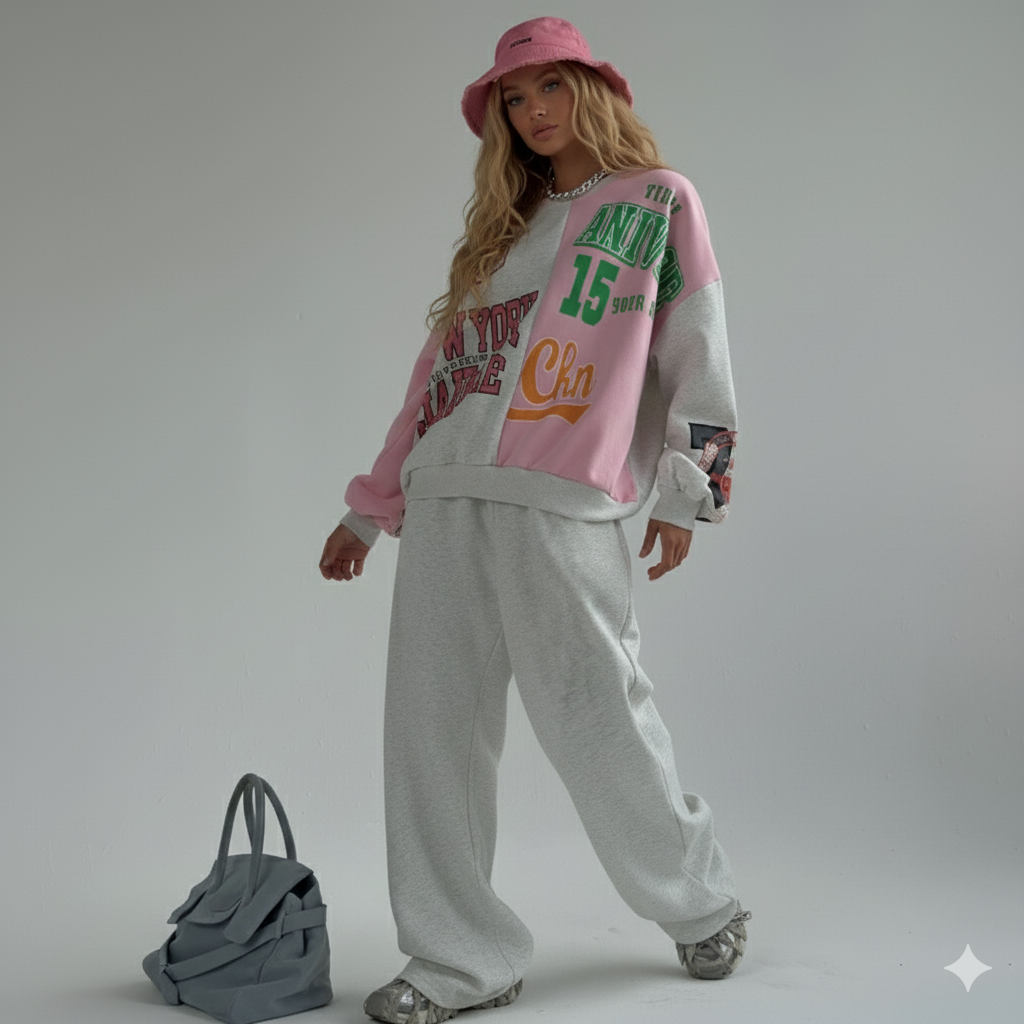 Ensemble survêtement oversize femme