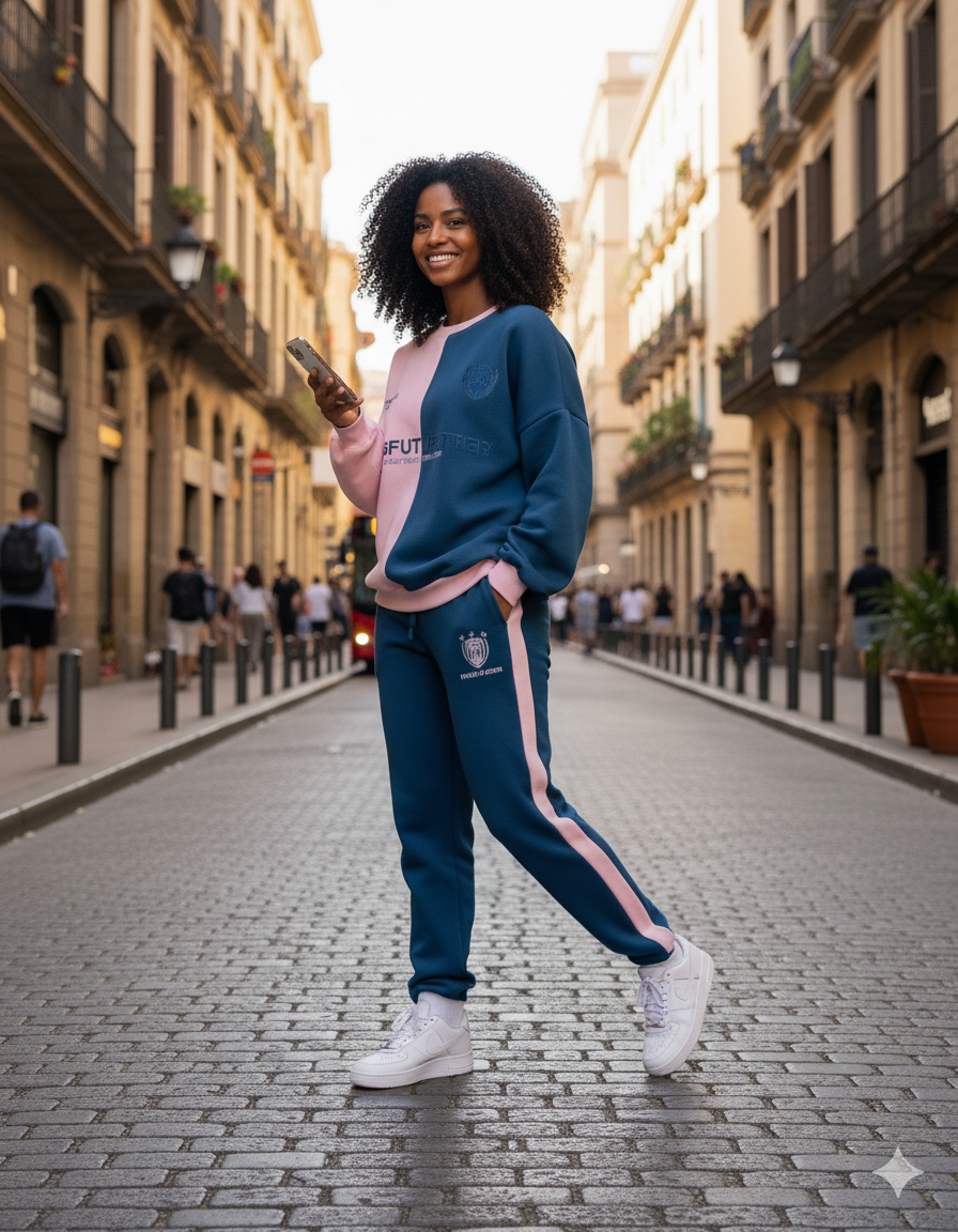 Ensemble survêtement oversize femme
