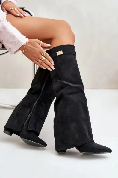 Flap Knee-High Boots MollyBoo