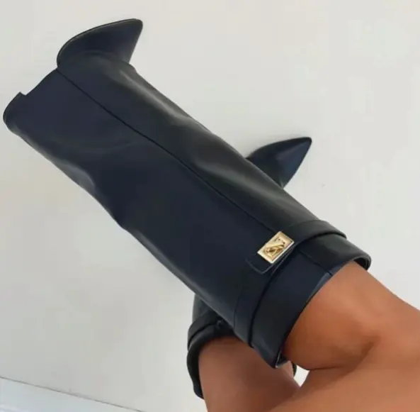 Flap Knee-High Boots MollyBoo
