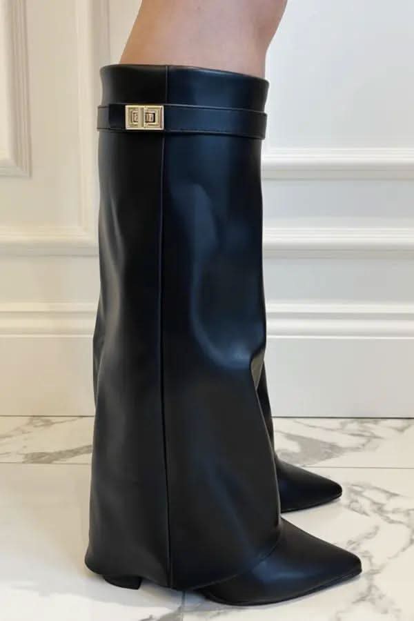 Flap Knee-High Boots MollyBoo