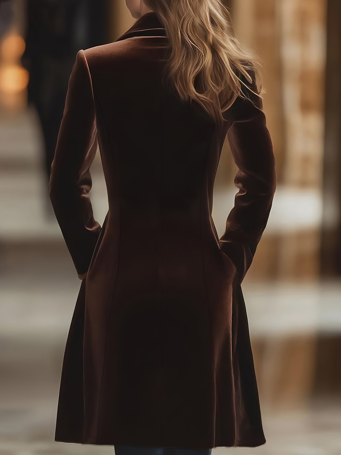 Casaco Feminino Elegante - Vestuário Formal e Casual, Tecido Estruturado Não Elástico para Escritório, Festas e Looks Diários, Roupa Atemporal, Camada Versátil, Silhueta Clássica, Acabamento Polido, Jaqueta Estilosa, Para Entusiastas da Moda, Visual Sofis MollyBoo