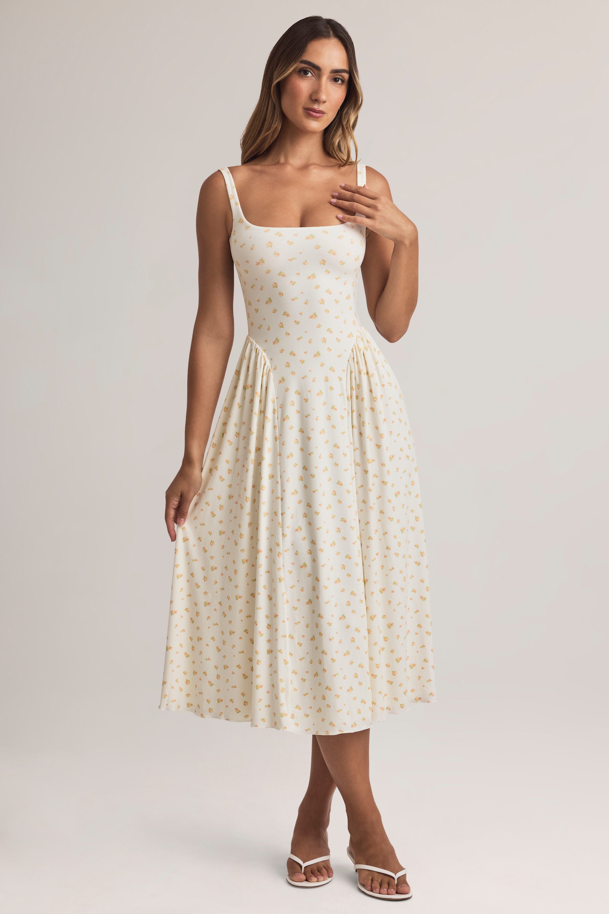 Robe Midaxi Aireen – Élégance Florale