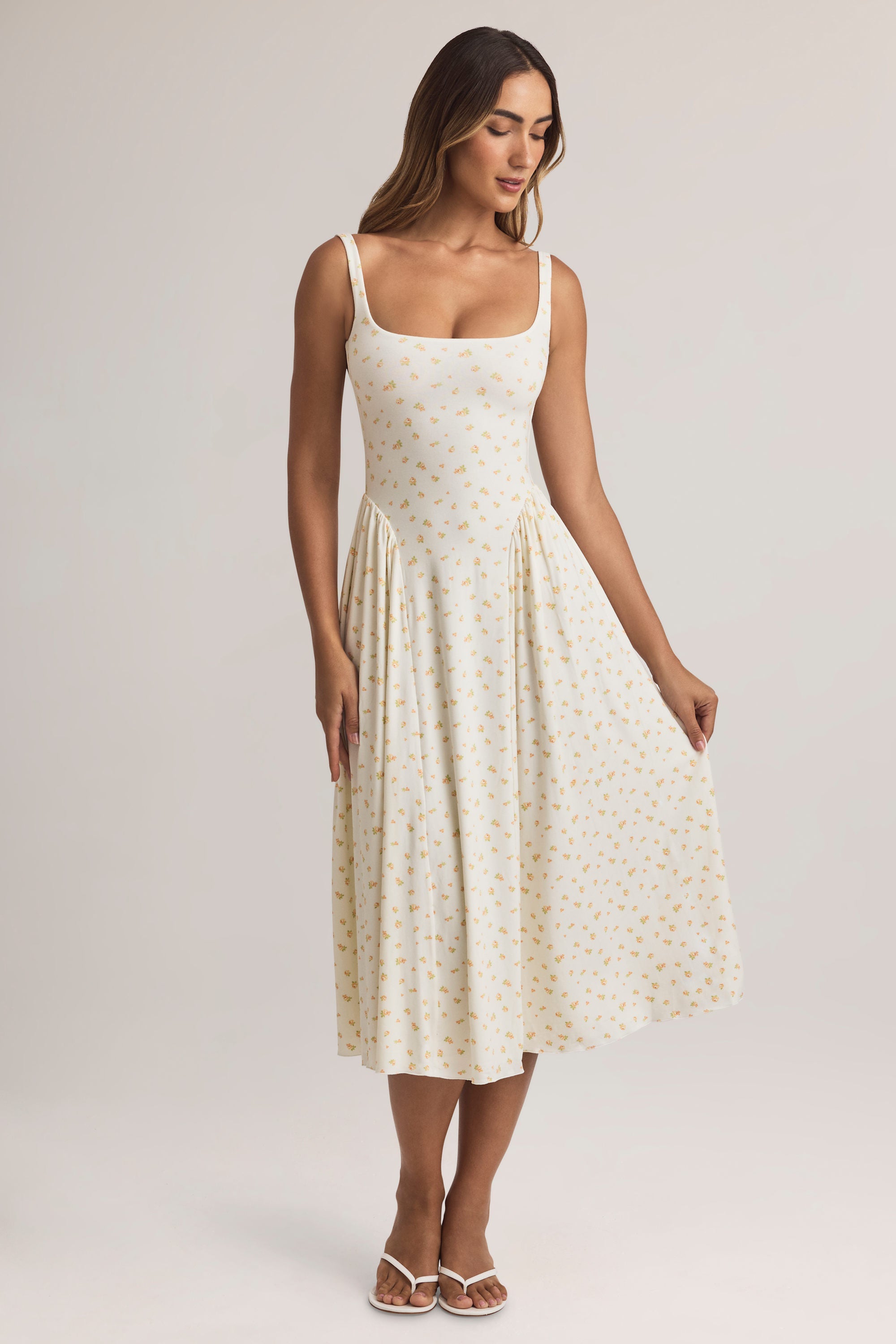 Robe Midaxi Aireen – Élégance Florale