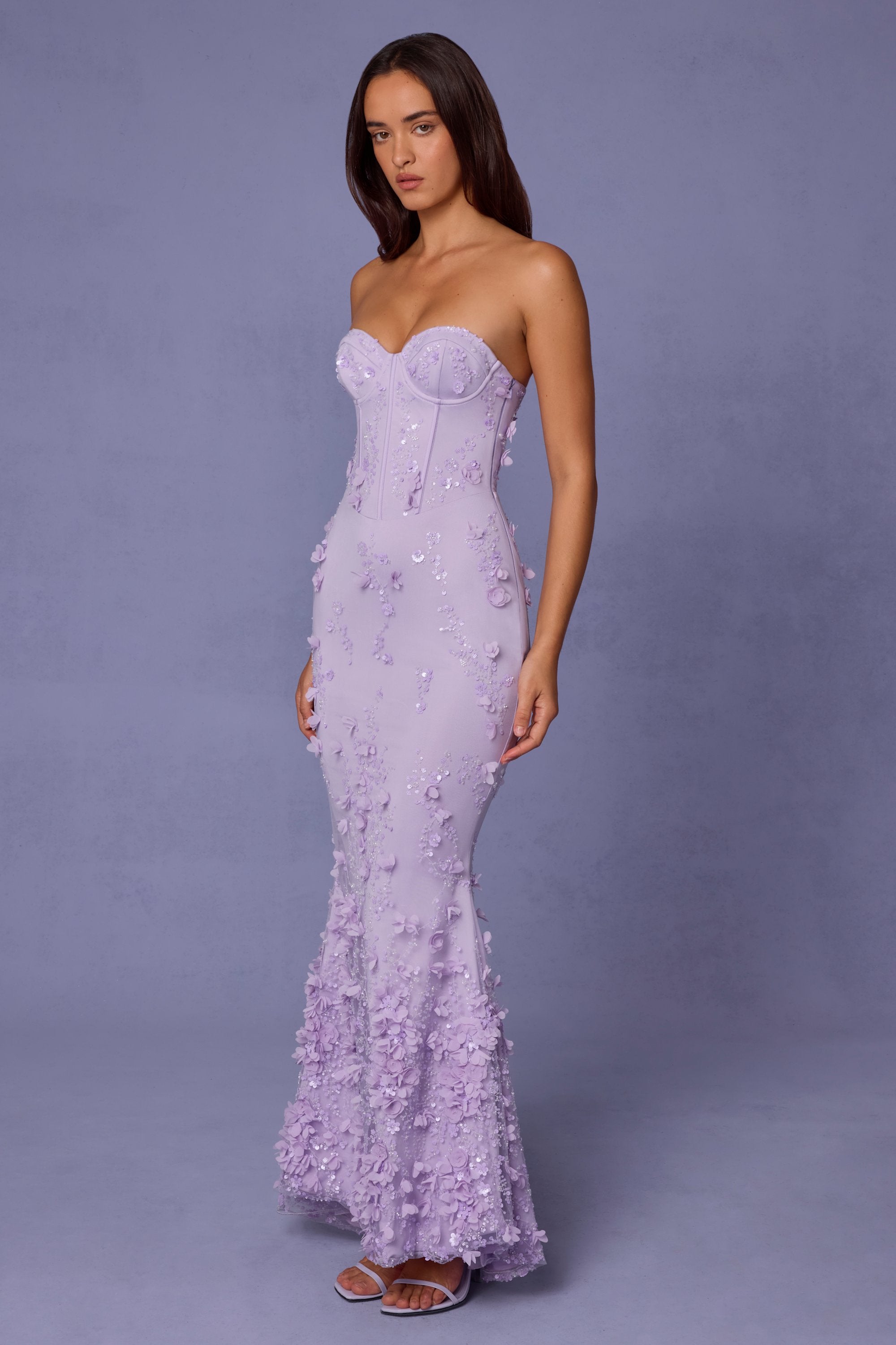 Robe de Soirée Amal – Bustier & Tulle