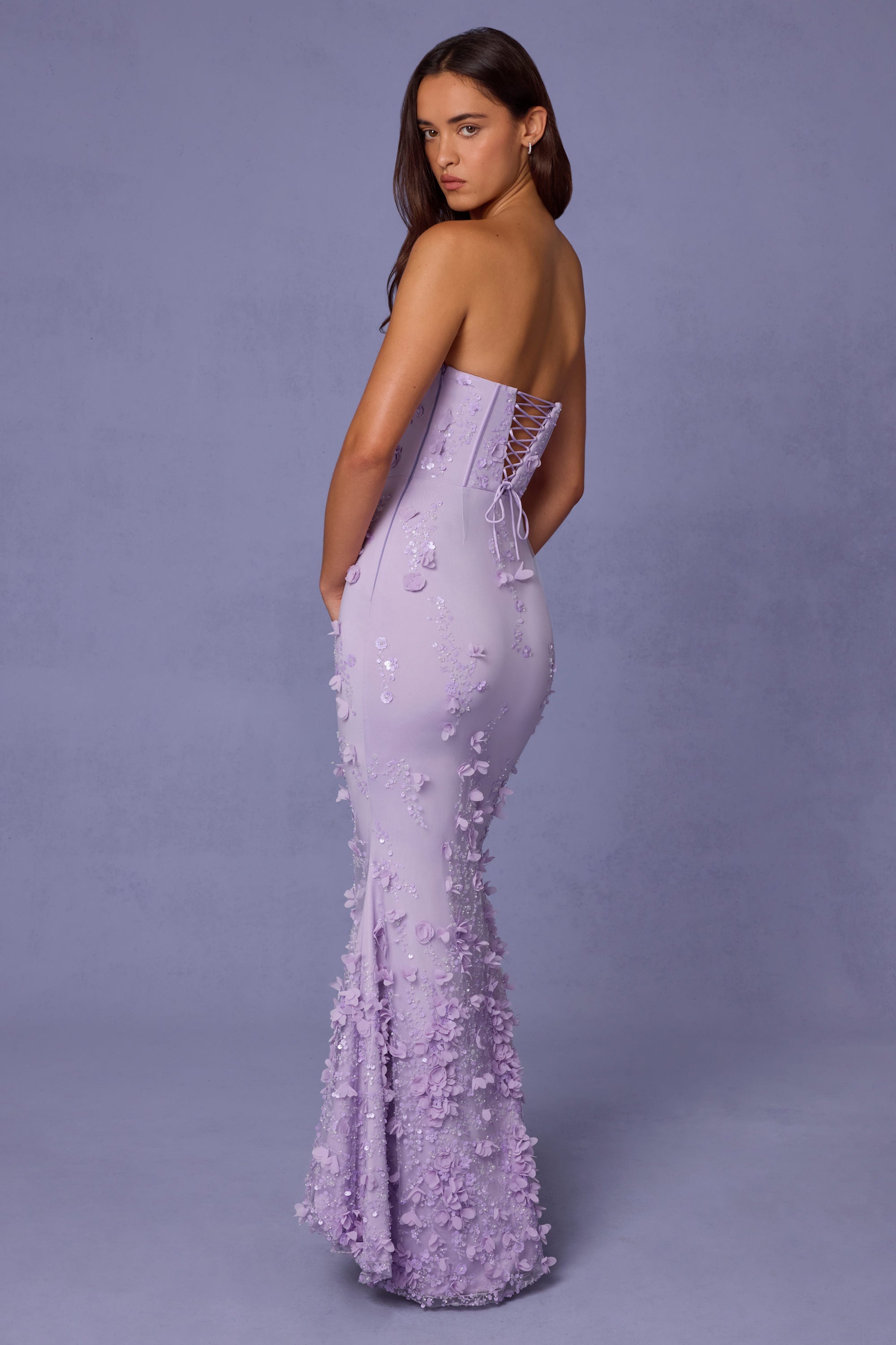Robe de Soirée Amal – Bustier & Tulle