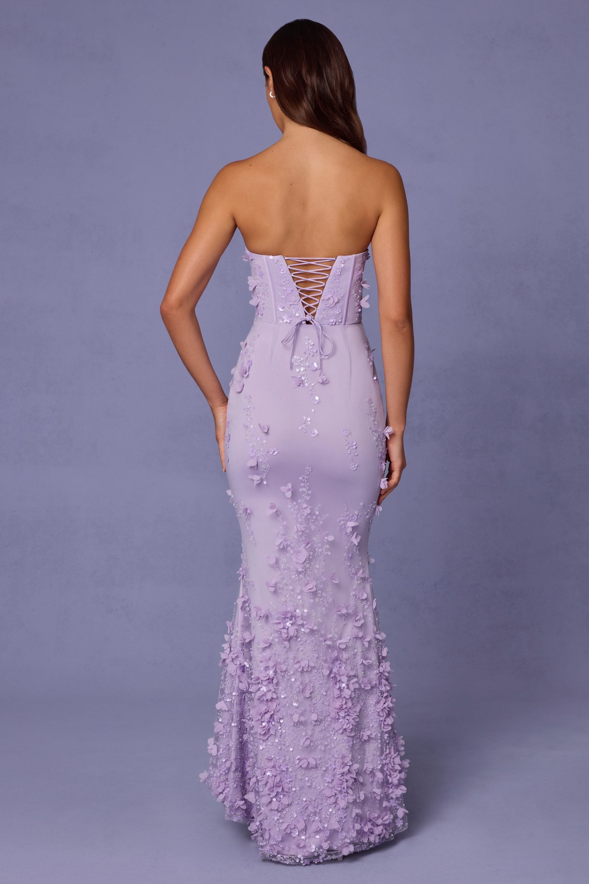 Robe de Soirée Amal – Bustier & Tulle