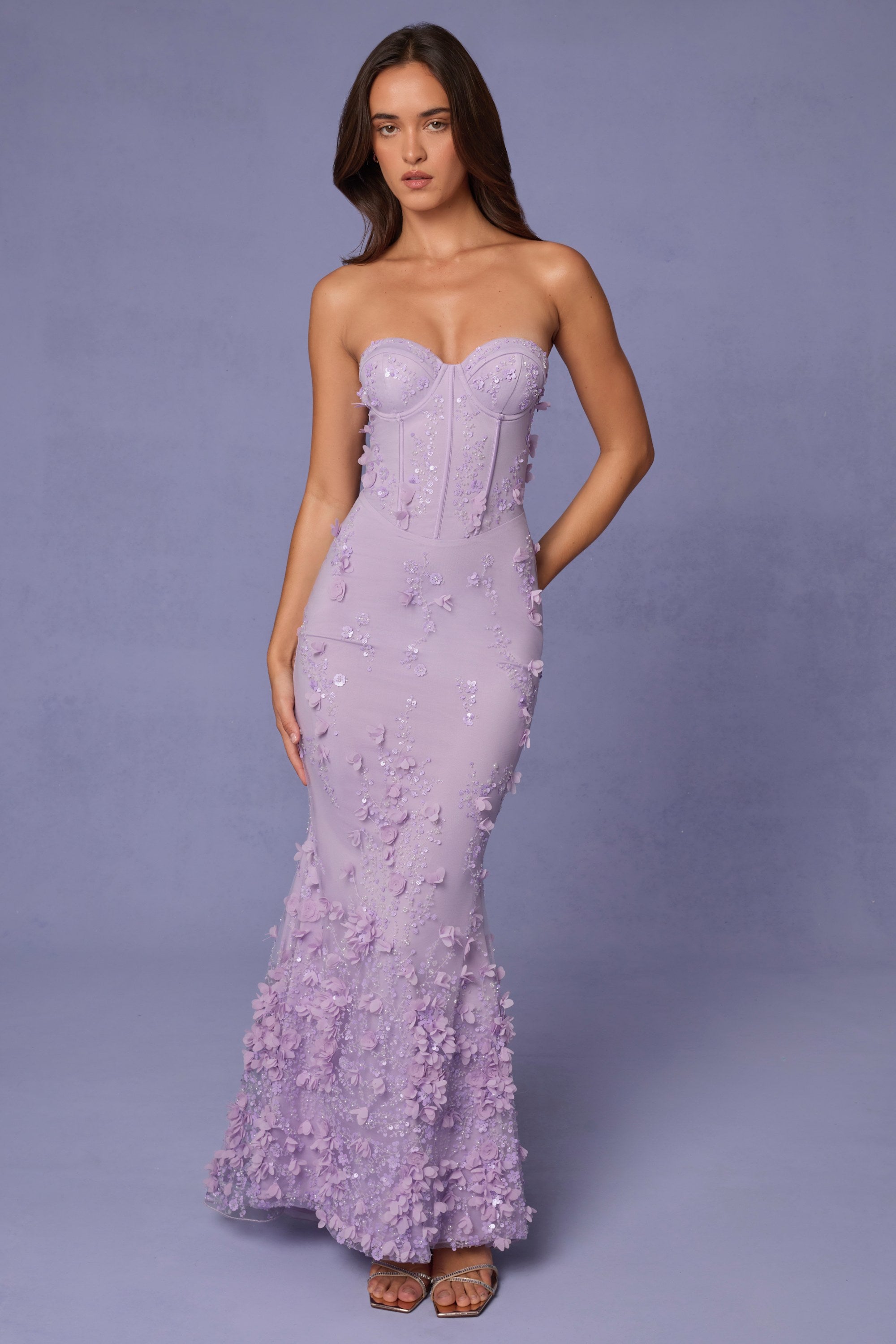 Robe de Soirée Amal – Bustier & Tulle