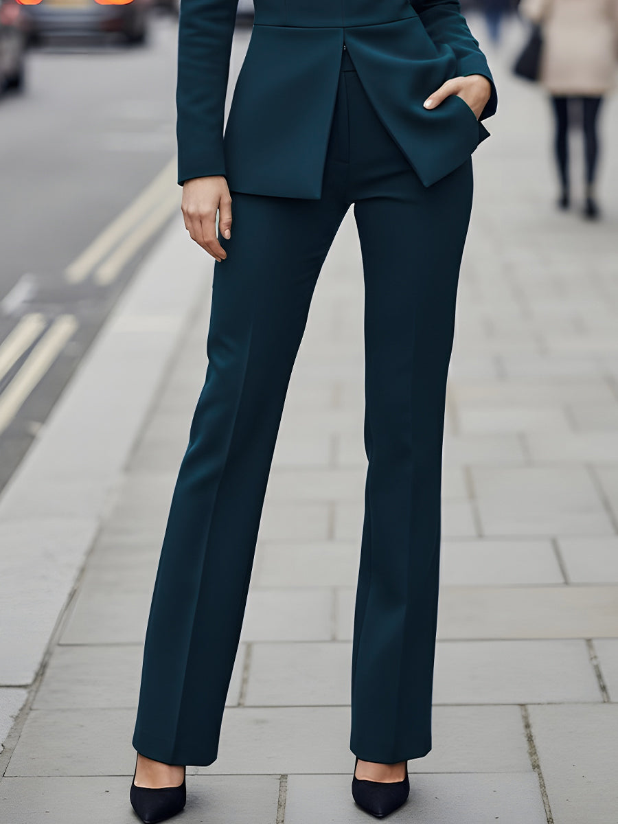 Long-Sleeve Pantsuit With Back Zipper Top MollyBoo