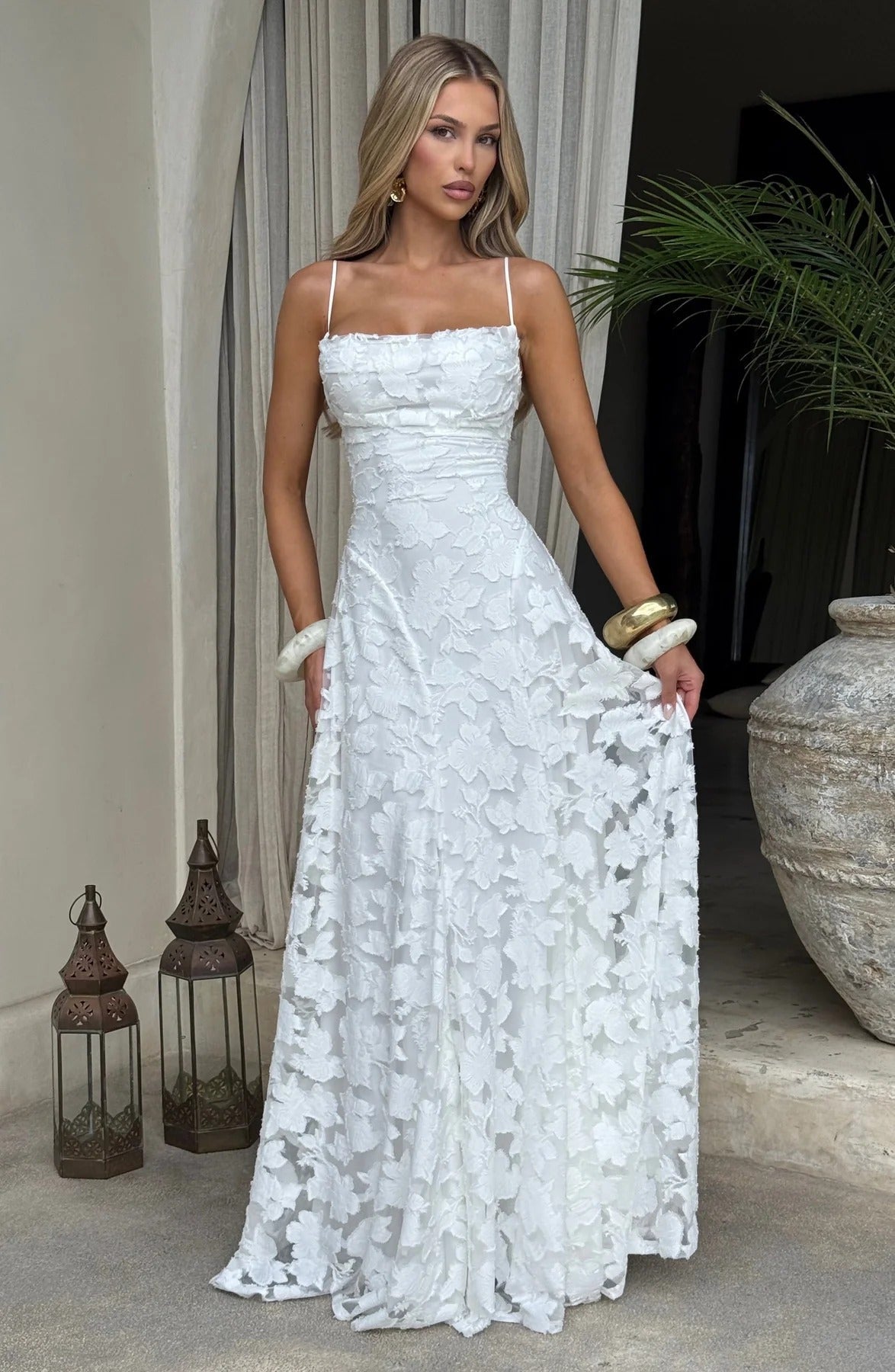 Francis Elegant Cowl Maxi Dress A minha loja