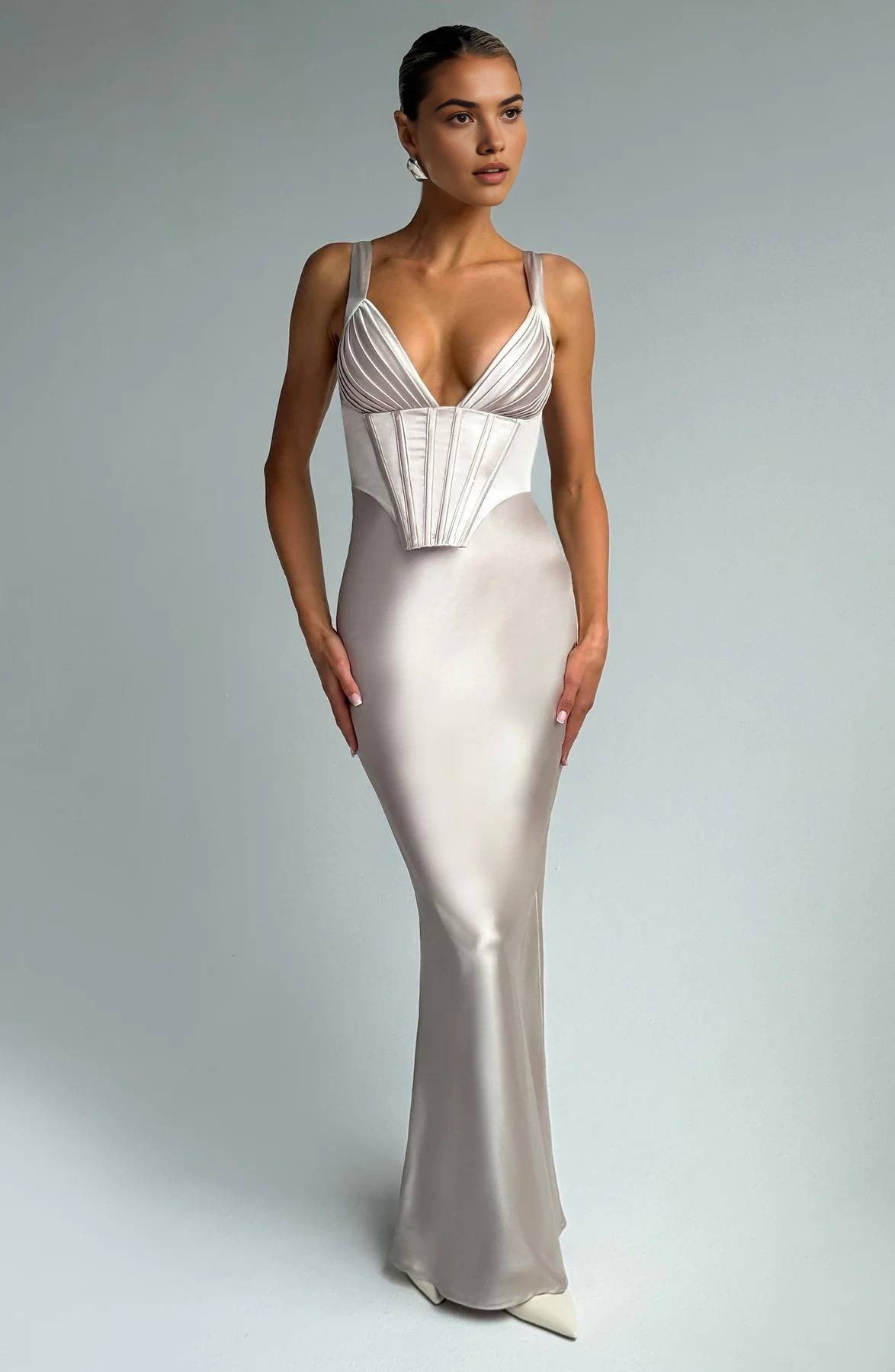 Robe Shaélle Maxi Élégance et Raffinement Parisien MOLLYBOO